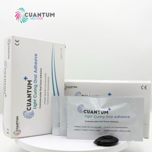Cuantum Light Curing Oral Adhesive, 10 x 1gr. – Adeziv tisular fotopolimerizabil pentru chirurgie orală și stomatologie - CUANTUM Medical - Img 1