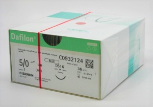 DAFILON BLUE 5/0 (1) LUNGIME FIR 75 CM, DS19, AC DE 3/8- BRAUN - Img 4