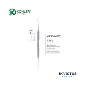 Decolator Periostal Kohler 7743 TRINOVO® – Instrument Chirurgie Orală și Implantologie din Oțel German - Img 4