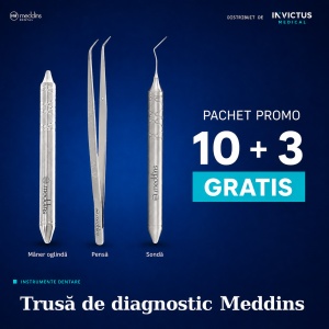 Kit diagnostic Meddins (mâner oglindă + pensă + sondă) - 10 + 3 cadou