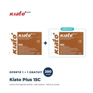 Lame bisturiu Kiato Plus 15C - 1+1 gratuit