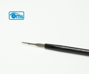 Microlamă pentru microchirurgie (Mini Micro Curved), flexibilā, vârf curbat, cu mâner inclus (pachet 10 bucăți) - Img 2
