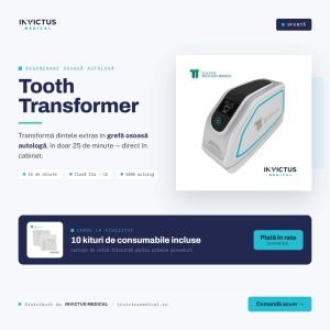 Sistem Tooth Transformer + 10 Accesorii Kit Cadou – Pachet Complet pentru Regenerare Osoasă Autologă