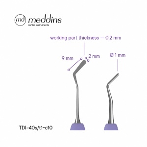 Spatulă–Plugger Tip 11 cu Mâner din Silicon – TDI-40s/t1-c10 - Img 2