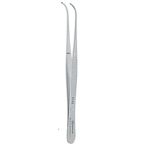 4143 – Pensă chirurgicală angulată cu „cioc” (1x2 dinți), Semken-Taylor, 12,5 cm – KOHLER Dental - Img 2