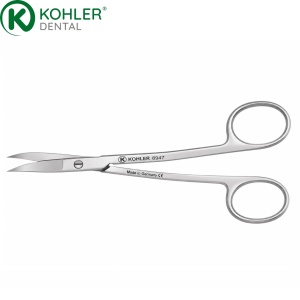 6947 - Foarfecă La Grange curbă, dublu curbată (S) KOHLER Dental, 11,5 cm