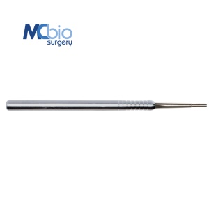 Aplicator drept pentru pini MC Bio Surgery – mâner tip C, vârf scurt 4,5 cm