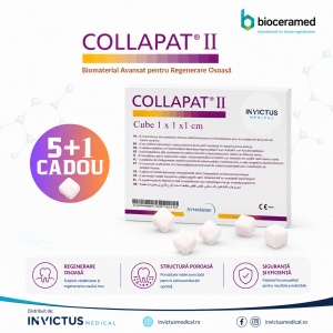 COLLAPAT II — Substitut osos hemostatic resorbabil · Pachet 5 + 1 CADOU