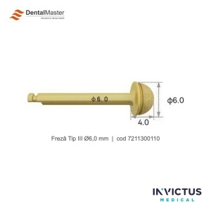 Freză Sinus Lift Tip III Ø6,0 / Ø8,0 mm pentru fereastra laterală (Lateral Approach Drill III) - Dental Master