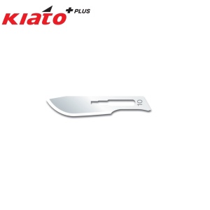 Lame chirurgicale KIATO Plus nr. 10 – sterile, oțel carbon (100 buc./cutie)