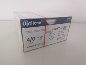 OPTILENE 6/0 (0,7) LUNGIME FIR 45 CM, DS12, AC DE 3/8 - BRAUN - Img 4