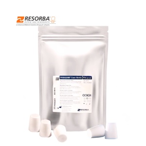 RESORBA PARASORB® Cone Genta MK10 – conuri hemostatice resorbabile din colagen cu gentamicină pentru alveola post-extracțională (10 buc.)
