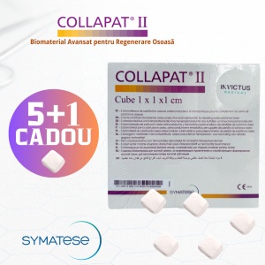 5+1 Cadou - Collapat 2 - Biomaterial Avansat pentru Regenerare Osoasă în Chirurgia Dentară (1x1x1 cm) - Img 1