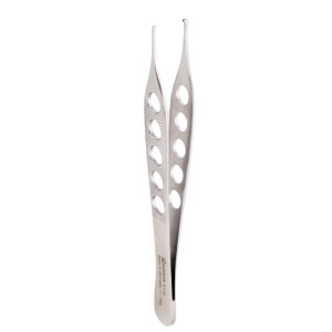6140 – Pensă dreaptă Micro-Adson cu „cioc” (1x2 dinți), extra fină, 12 cm – KOHLER Dental - Img 4