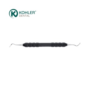 8455 – Curetă COLUMBIA 13/14 Black, mâner Trinovo Peek – KOHLER Dental - Img 1