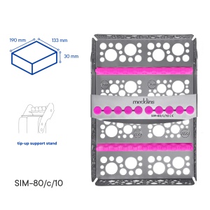 Casetă Sterilizare Instrumente Meddins – SIM-80 c/10 (10 instrumente) - Img 2