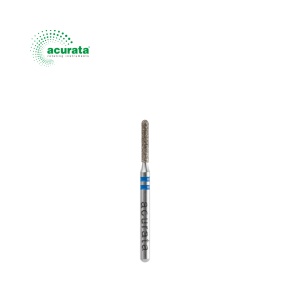 Freză diamantată pentru separarea coroanelor ceramice Acurata | Formă 140 | Granulație medie | FG ISO 314 | Ø 1,2 mm | REF 806.314.140.526.012