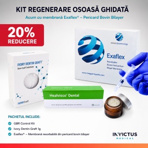 GBR Control Kit x ExaFlex + Ivory Dentin Graft & Healvisco Dental