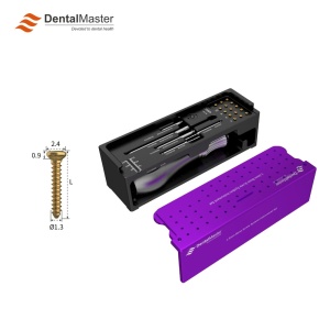 Kit Șuruburi Osoase Ø1,3 mm - Instrumentar pentru Fixare Osoasă GBR (1.3 mm Bone Screw System) - Dental Master - Img 2