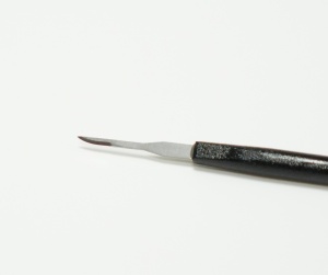Microlamă pentru microchirurgie (Mini Micro Curved), flexibilā, vârf curbat, cu mâner inclus (pachet 10 bucăți) - Img 6