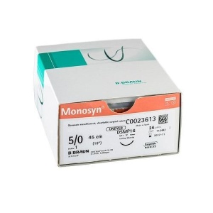 MONOSYN VIOLET 6/0 (0.7) LUNGIME FIR 70 CM, DS12, AC DE 3/8 - BRAUN - Img 3