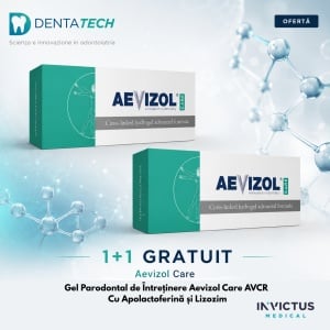 OFERTA 1+1 GRATUIT Gel Parodontal de Întreținere Aevizol Care AVCR – Cu Apolactoferină și Lizozim (Dentatech)