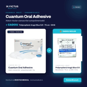 Oferta Cuantum Oral Adhesive 5g + CADOU Fire de Sutură Polipropilenă Aragó Blue 5/0