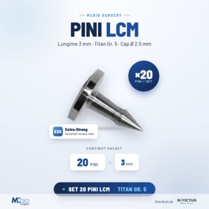 Pachet "Practic" cu 20 de Pini MC Bio Surgery EXS – Extra Strong, Ø2.5 mm și lungime de 3 mm