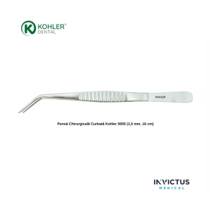 Pensă Chirurgicală Curbată Kohler 5655 (1,5 mm, 16 cm) – KOHLER Dental