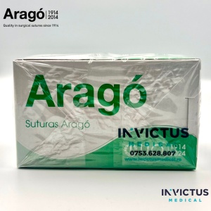 PGA ARAGO (VIOLET) 6/0, 45cm, CT13, CUT. CU 12 FIRE DE SUTURĂ - Aragó - Img 3