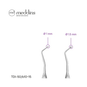 Plugger Dublu-Cap Tip B, Ø 1,0 mm și Ø 1,5 mm - TDI-50/b10-15 - Img 2