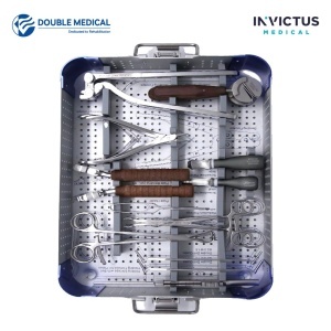 Set de instrumente KALEIDO Mandible Double Medical, tavă cu instrumente
