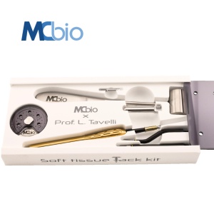 Soft Tissue Tack Kit Premium Black – MCbio × Prof. L. Tavelli, instrumentar complet pentru fixarea grefelor de țesut moale (cod 575970)