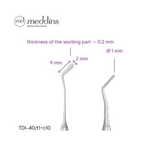 Spatulă de Modelare – Plugger (picătură) Tip 11 – TDI-40/t1-c10 - Img 2