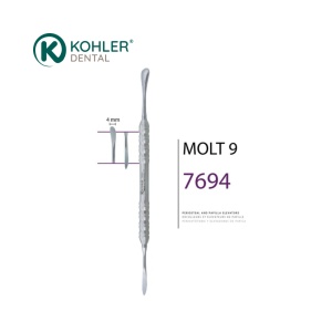 7694 - Decolator periostal MOLT 9 – design TRINOVO®, Kohler Dental - Img 2