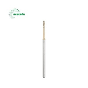 Freză chirurgicală Lindemann Acurata ZrN | 4 tăișuri | Piesă dreaptă HP | Ø 1,6 mm | REF 510.104.254.297.016