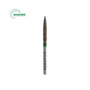 Freză diamantată Acurata Black, flacără (250), Ø 1,6 mm