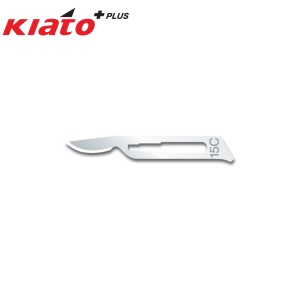 Lame chirurgicale KIATO Plus nr. 15C – sterile, oțel carbon (100 buc./cutie)