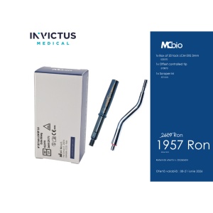 MCbio Surgery – Kit 20 Pini LCM EXS 3mm cu Offset Controlled Tip și Scraper M