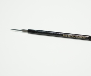 Microlamă pentru microchirurgie (Mini Micro Curved), flexibilā, vârf curbat, cu mâner inclus (pachet 10 bucăți) - Img 3