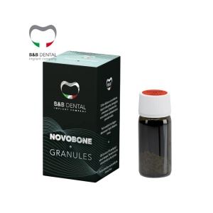 Novobone Granules B&B Dental – xenogrefă bovină, granulație 200-600 µm