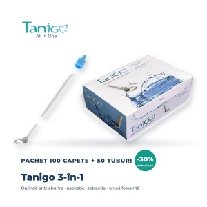 Tanigo, instrument 3-în-1 cu aspirație - 100 capete + 50 tuburi