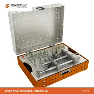 Trusa MSE Internal Sinus Lift Kit deschisă, randare 3D