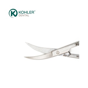 6943 - Foarfecă chirurgicală IRIS pentru țesut și mucoasă, formă de seceră, 11,5 cm – Kohler Dental - Img 2
