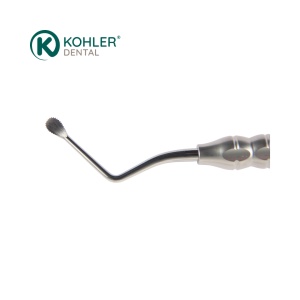7659-S – Chiuretă Os Alveolară LUCAS 88 Zimți Ø 4,5 mm – KOHLER Dental TRINOVO – Prindere Maximă Molari Mari