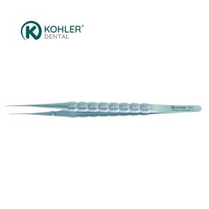 7687 – Micro-pensă chirurgicală (cu dinți) TRINOVO, dreaptă, 0,8 mm, 15 cm – KOHLER Dental