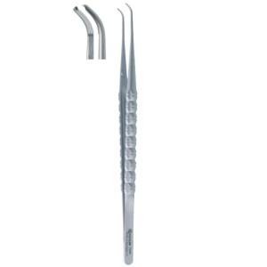 7690 – Micro-pensă cu cioc, curbată, 0,8 mm, TRINOVO, 17,5 cm – KOHLER Dental - Img 2