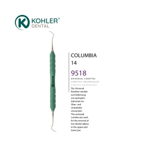 9518 – Chiuretă universală Columbia 14, mâner TRINOVO Peek – KOHLER Dental - Img 2