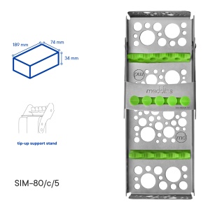 Casetă Sterilizare Instrumente Meddins – SIM-80 c/5 (5 instrumente) - Img 2
