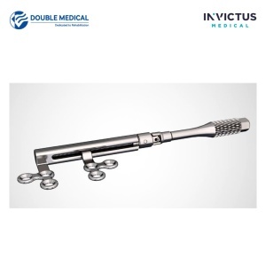 Distractor mandibular, 3+3 găuri, titan – Double Medical